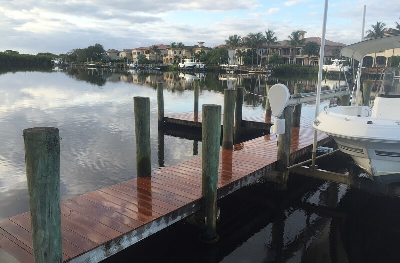 Ipe Dock Florida Intercoastal Water