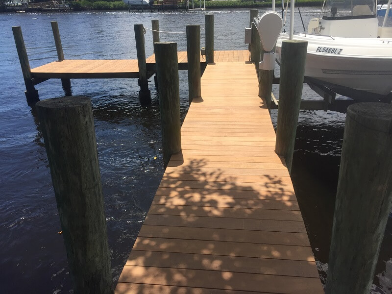 Ipe Dock no finisher applied