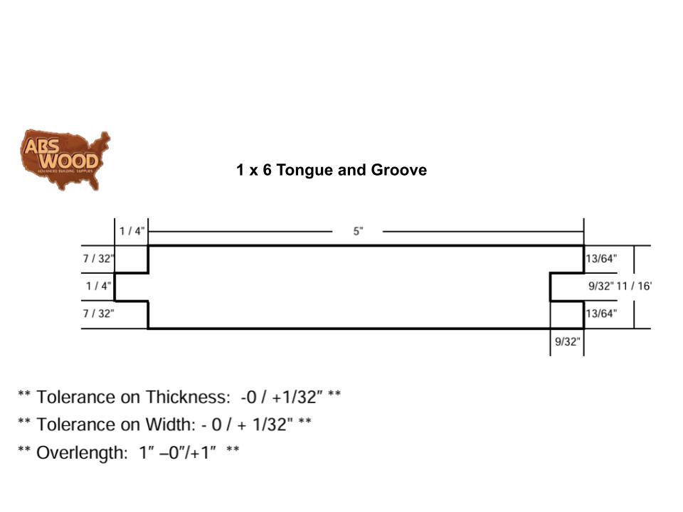 1 x 6 Tongue & Groove (1) 1 x 6 Tongue & Groove (1)