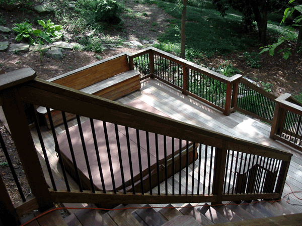 Ipe Wood Deck Cleaning and Finishing – Photo Journey - 2-dull-dingy