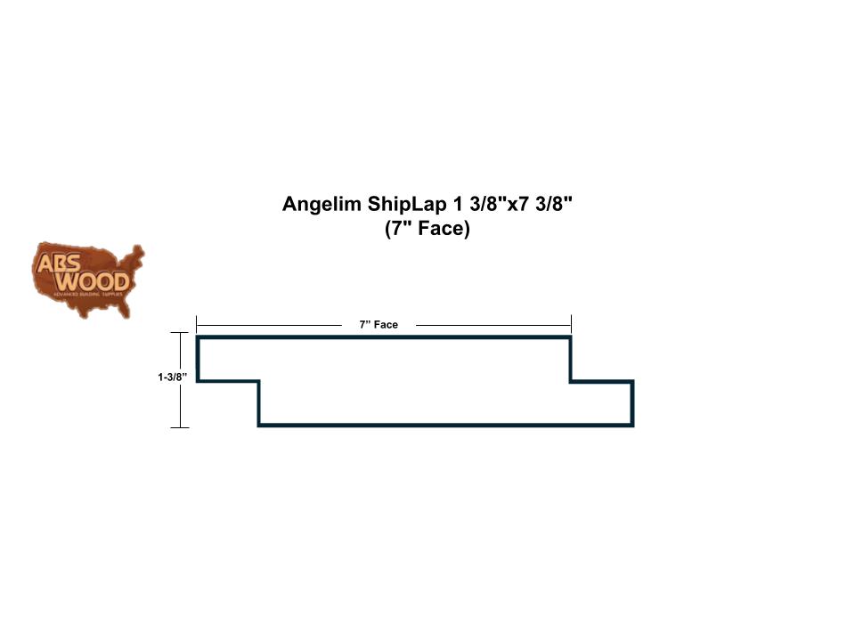 Angelim ShipLap 1 3_8_x7 3_8_ (7_ Face) Angelim ShipLap 1 3_8_x7 3_8_ (7_ Face)