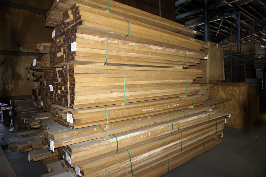 Caribbean Island Shipping - teak-inventory-stack-small-1-1024x682